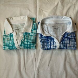(2) Appleseed's Women’s L/S Cotton Polo Shirts